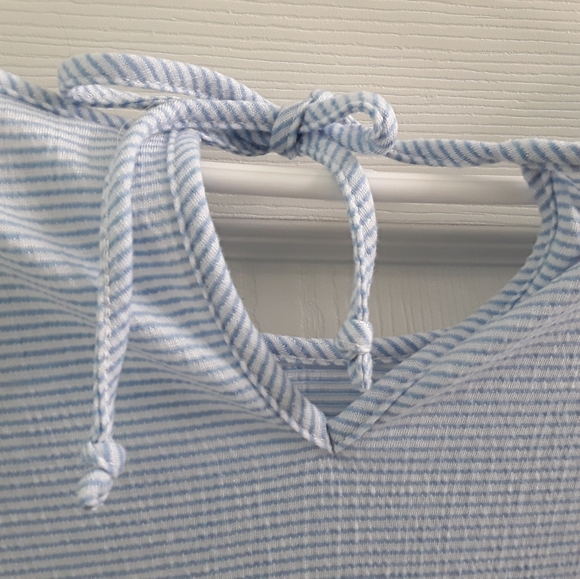 Lauren Conrad Striped Bell Sleeve Top - Picture 2 of 7